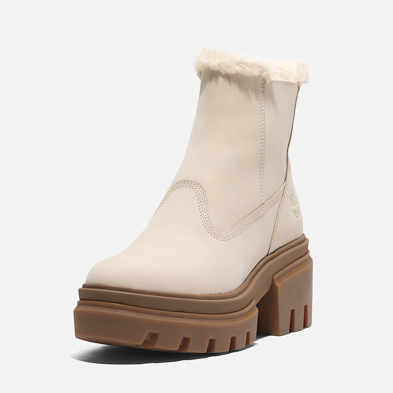 Everleigh Halfhoge Boot met warme voering voor dames in wit