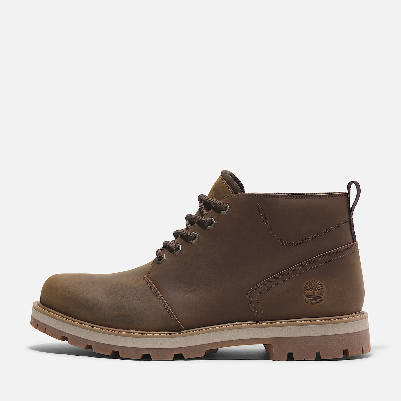 Britton Road Waterproof Chukka Boot for Men in Brown - 8