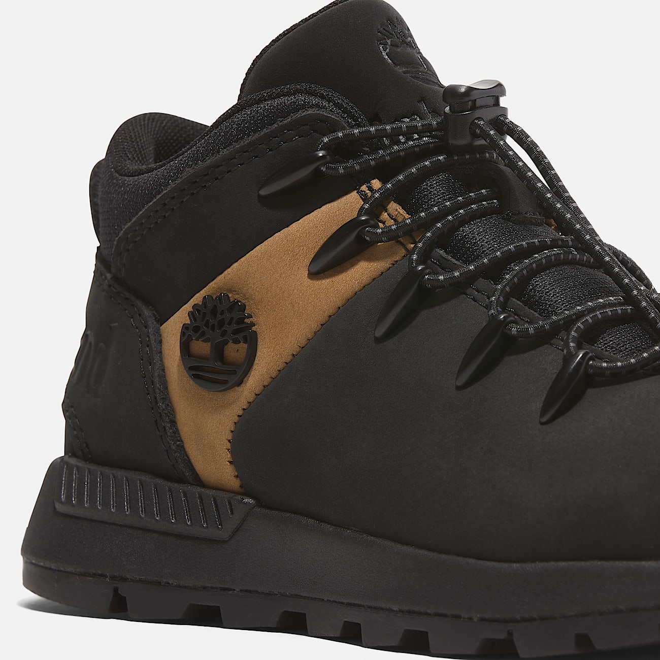 Sprint Trekker Mid Bungee Trainer for Youth in Black/Yellow - 7