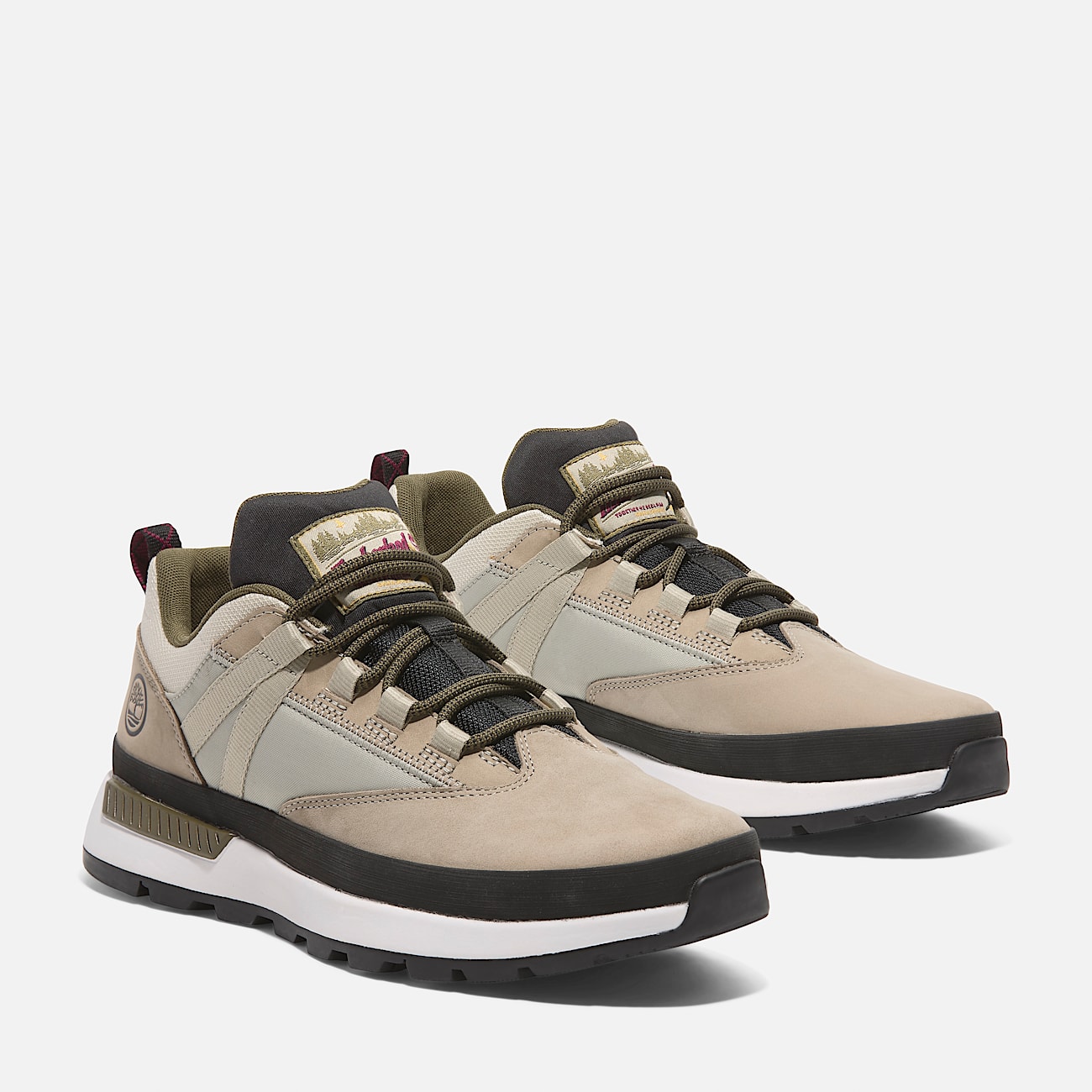 Euro Trekker Low Lace-Up Trainer for Men in Beige