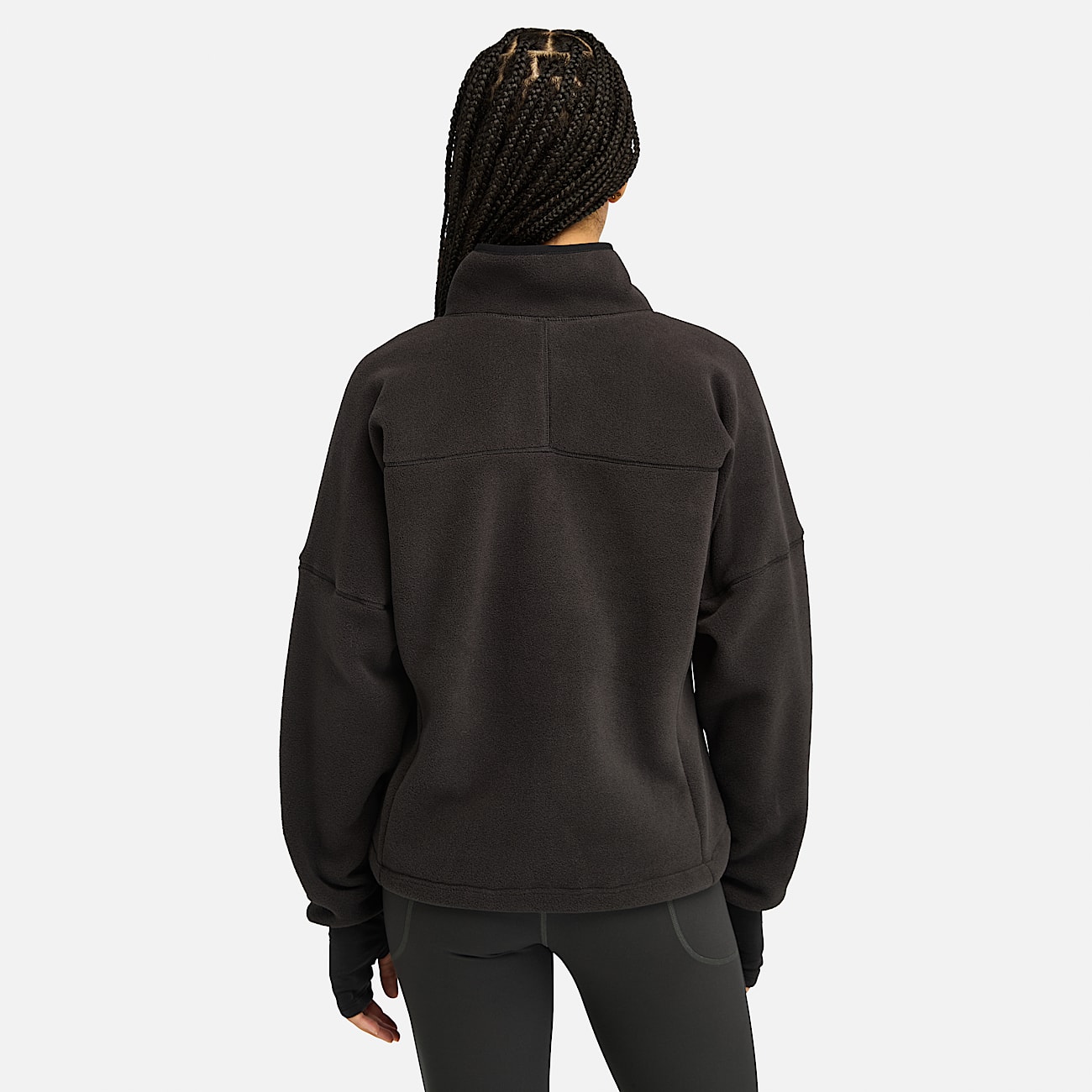Polartec® Fleecejacke mit durchgehendem Reißverschluss für Damen in Schwarz - 5