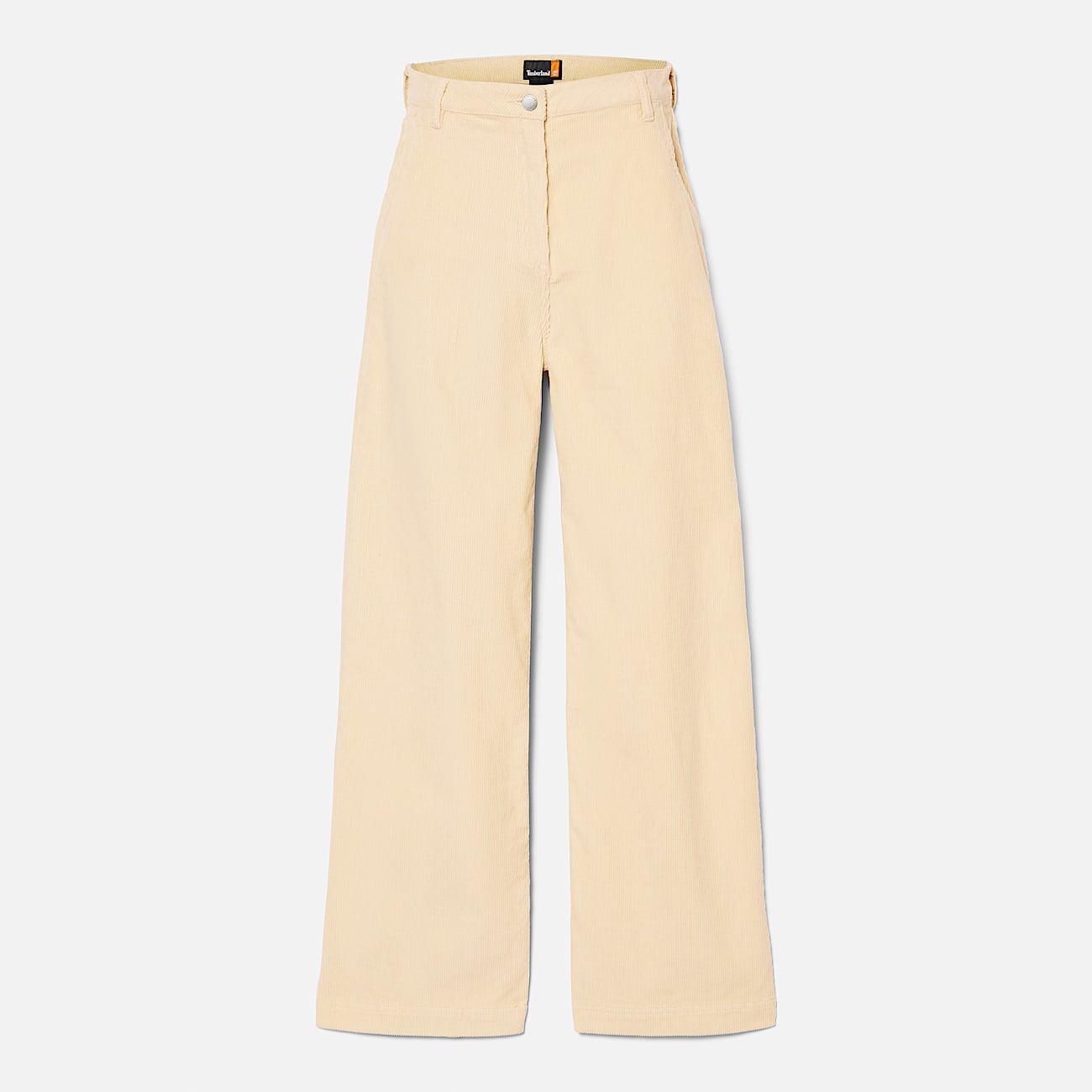 Cordhose mit weitem Bein für Damen in Beige