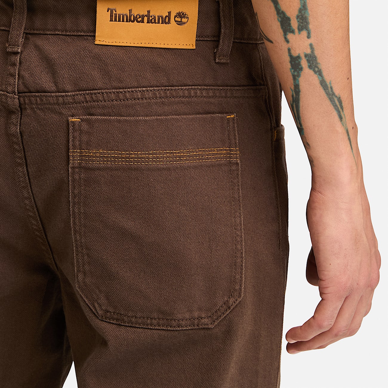 Sandown Drill 5-Pockets Trousers for Men in Brown
