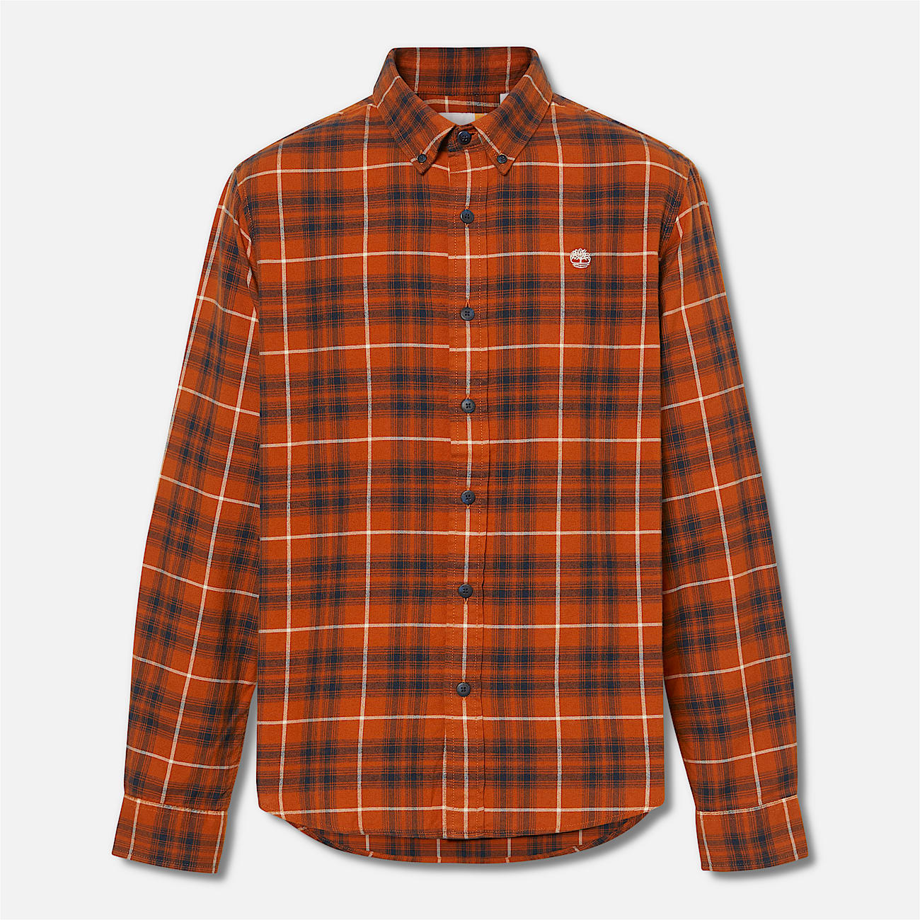 Camicia a Quadri con Tecnologia Solucell Air™ da Uomo in arancione