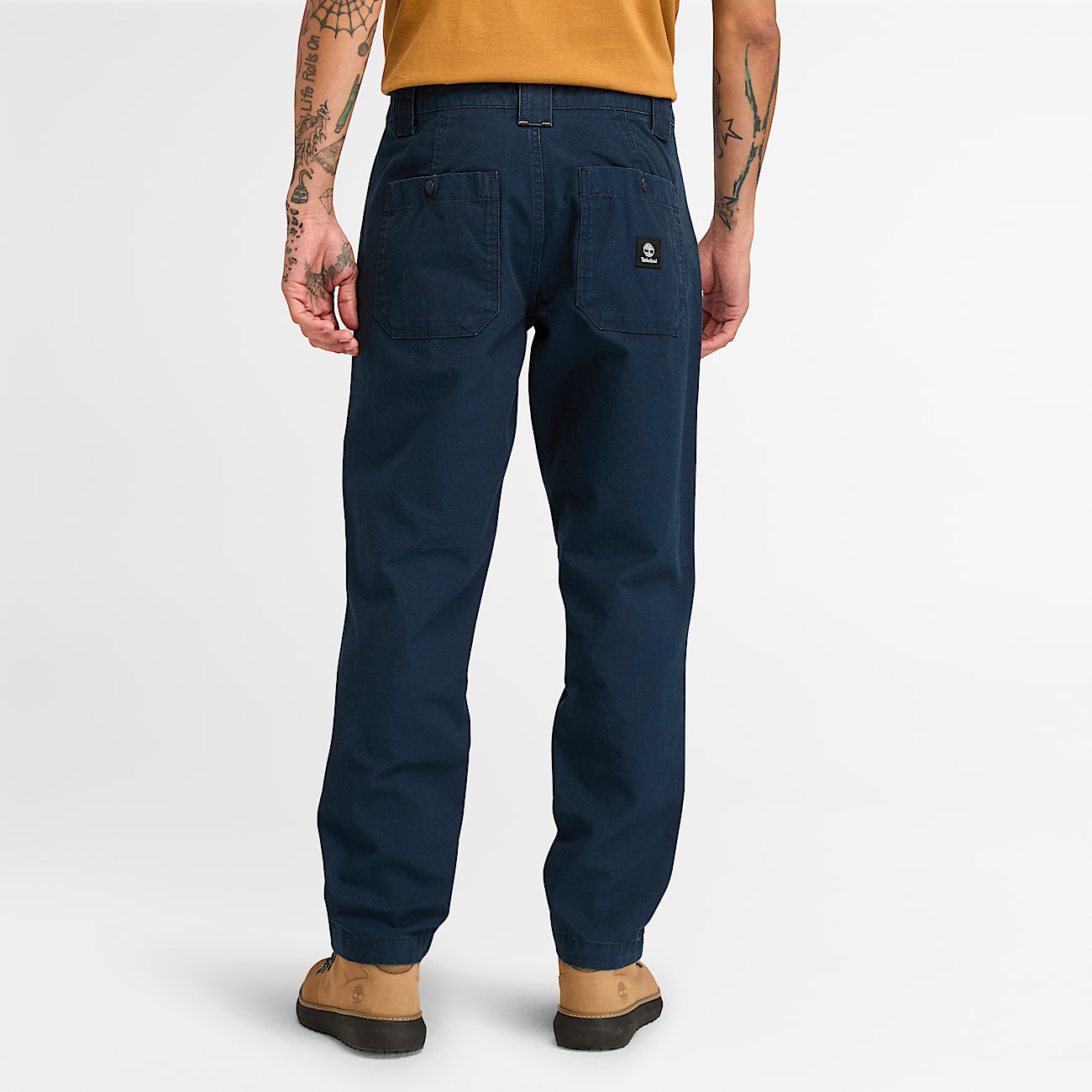 Pantalon en toile lavée légère Goffstown pour homme en bleu foncé