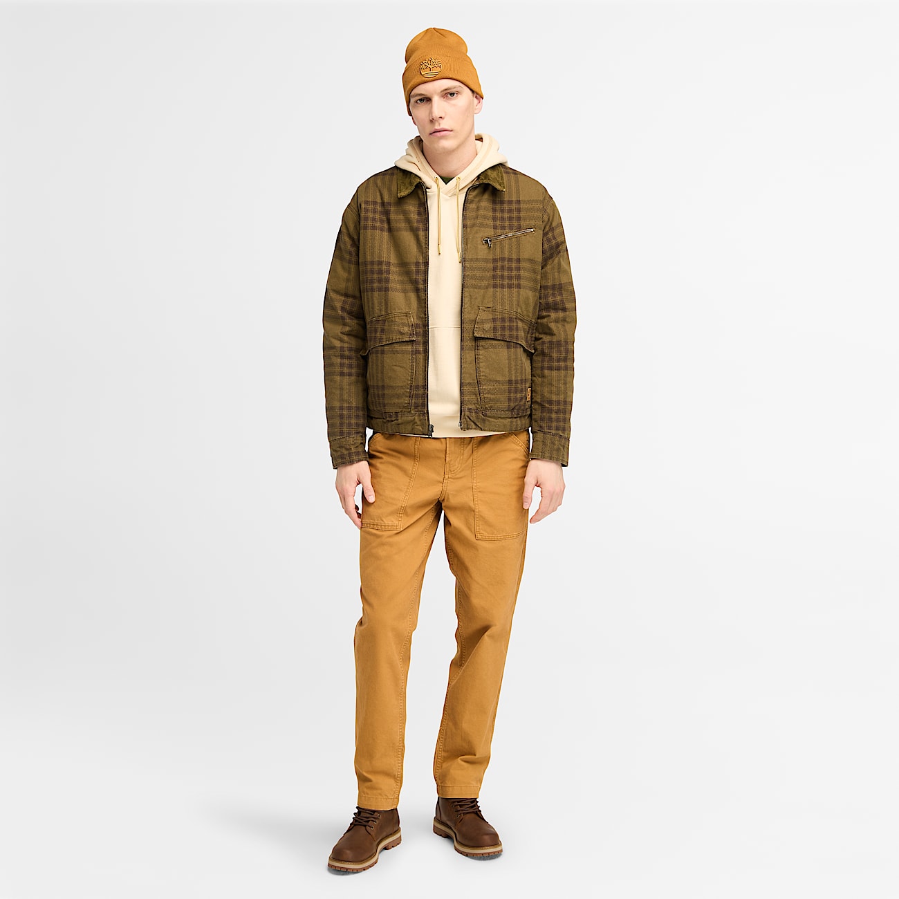 Hoodie for Men in Beige