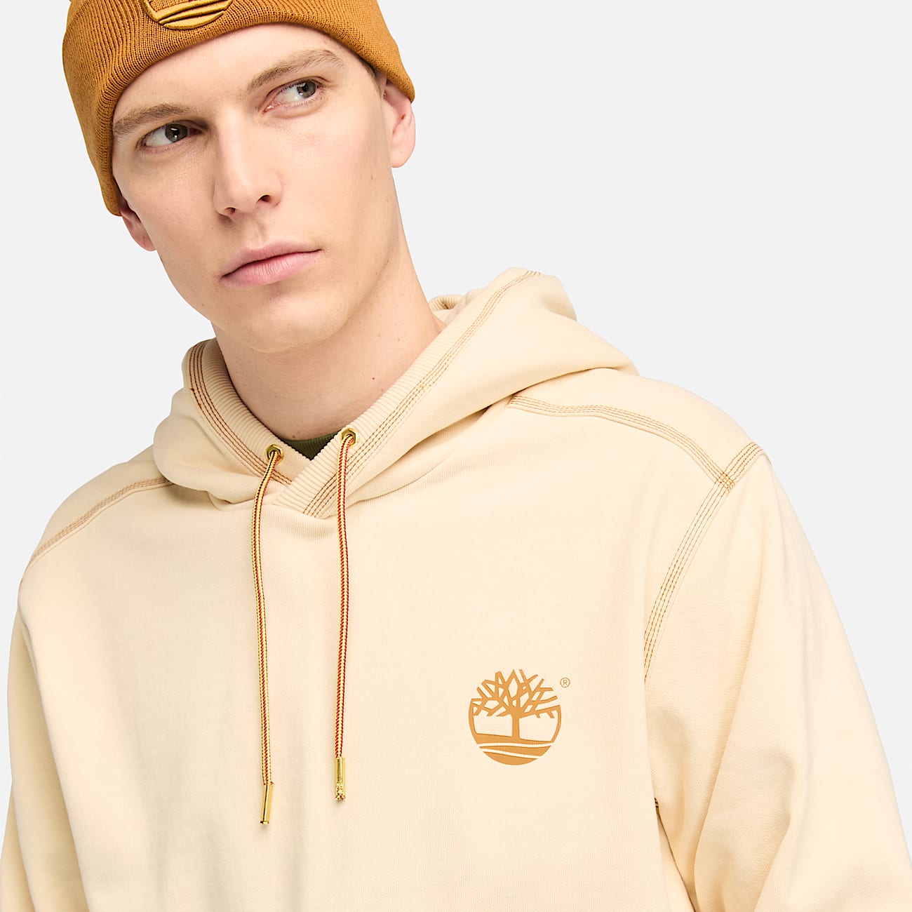 Hoodie for Men in Beige