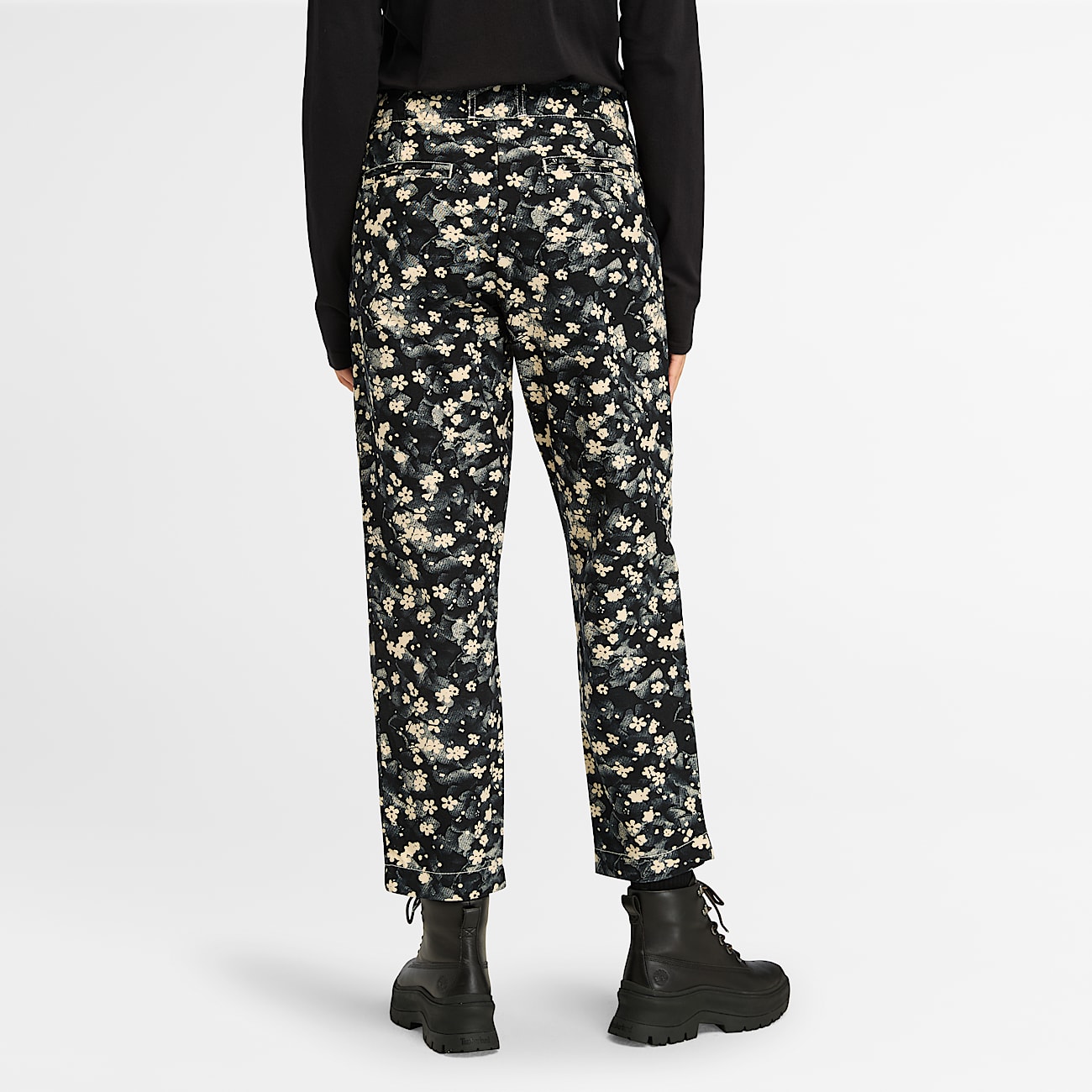 Printed Trouser for Women in Black/Beige