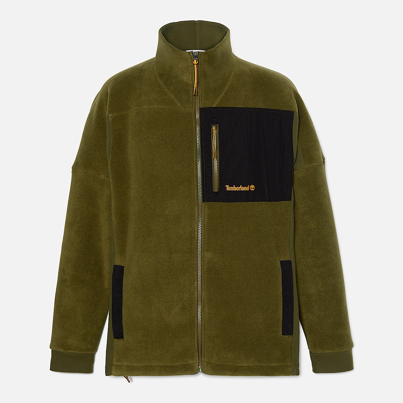 Polartec® Mix Media Full-Zip Fleece for Men in Green
