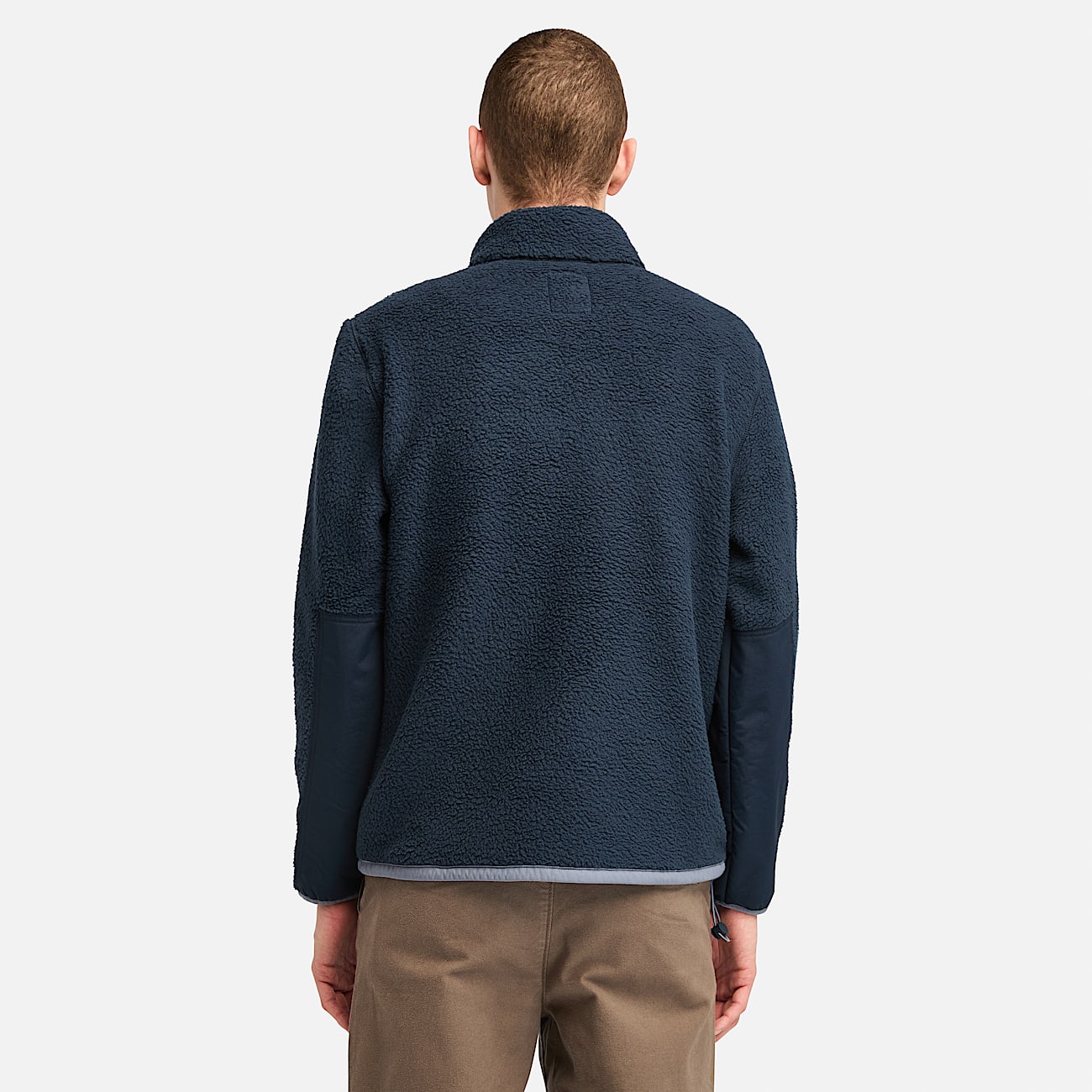 Hochflorige Fleecejacke für Herren in Dunkelblau