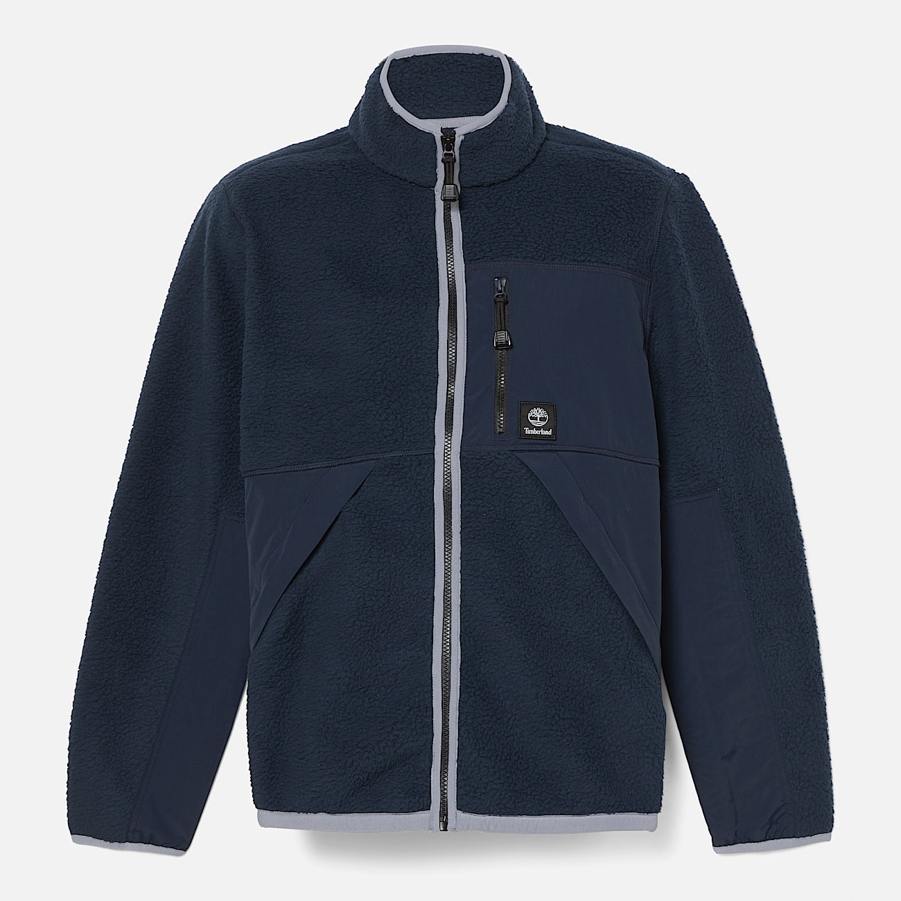 Hochflorige Fleecejacke für Herren in Dunkelblau