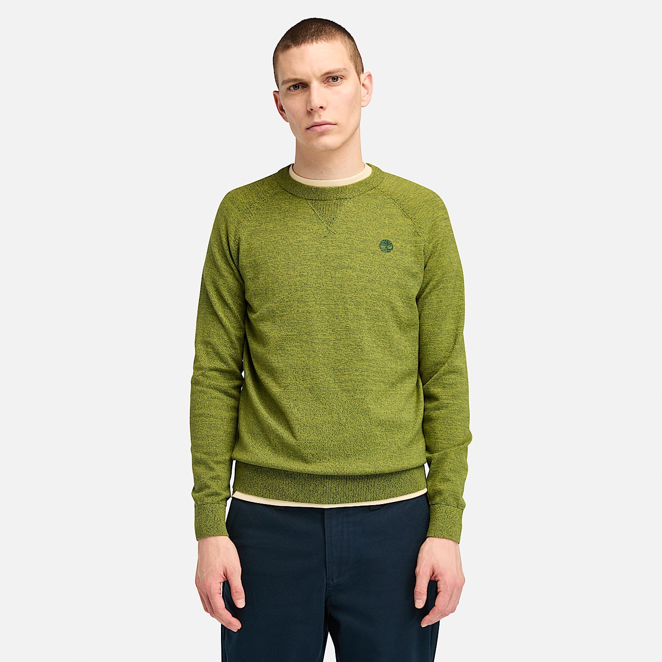 Jersey de manga raglán de algodón Williams River para hombre en verde - 1