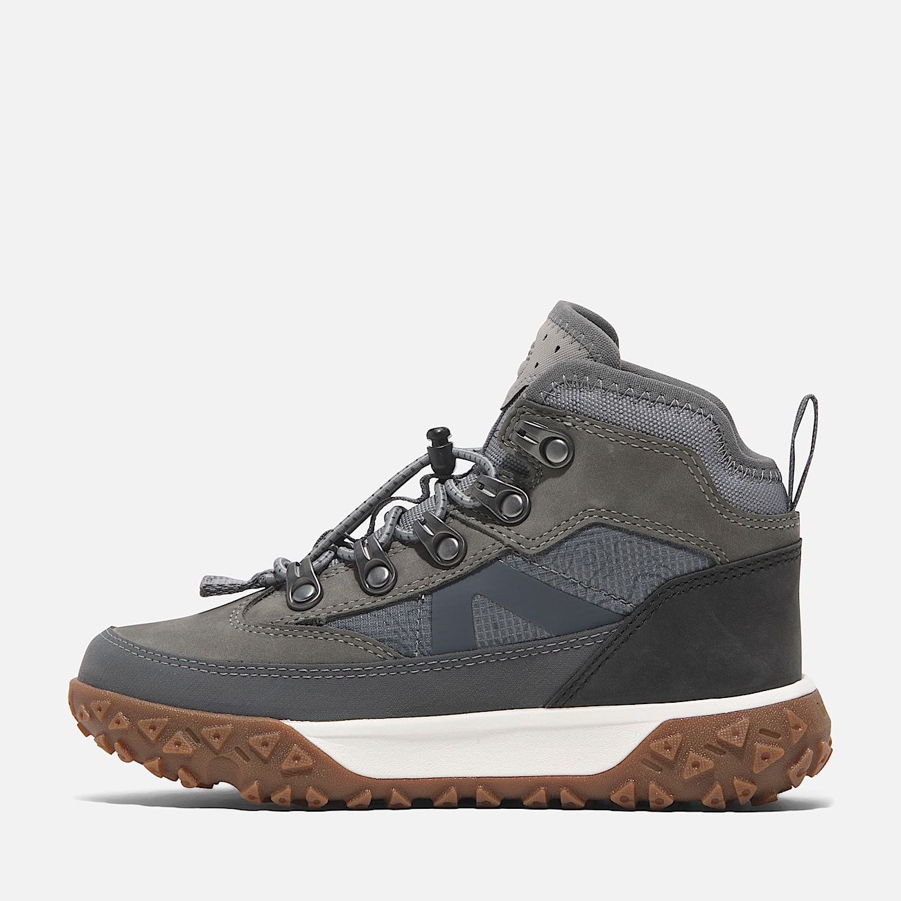 GreenStride™  Motion 6 Mid Bungee Waterproof Hiking Boot for Junior in Grey