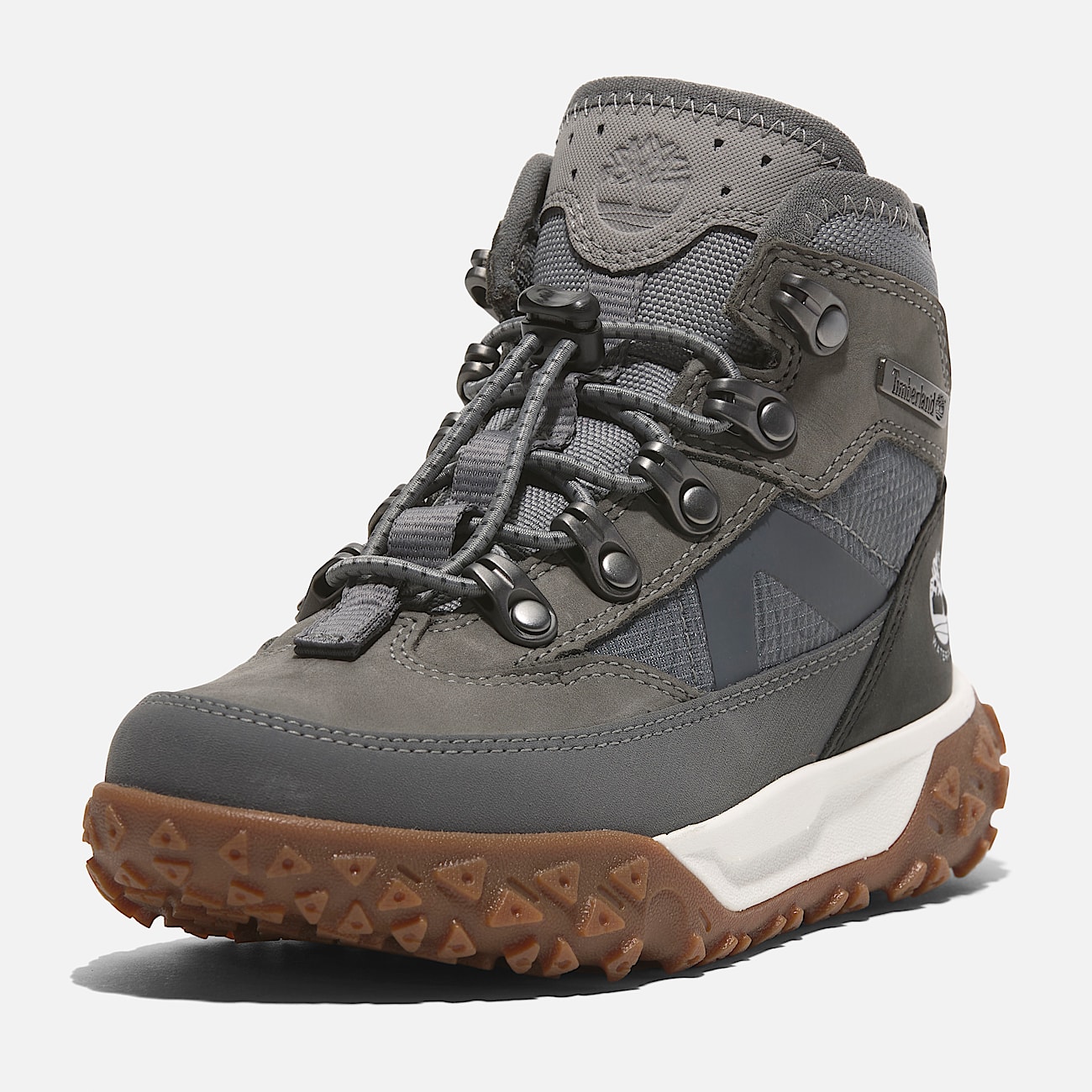 GreenStride™  Motion 6 Mid Bungee Waterproof Hiking Boot for Junior in Grey