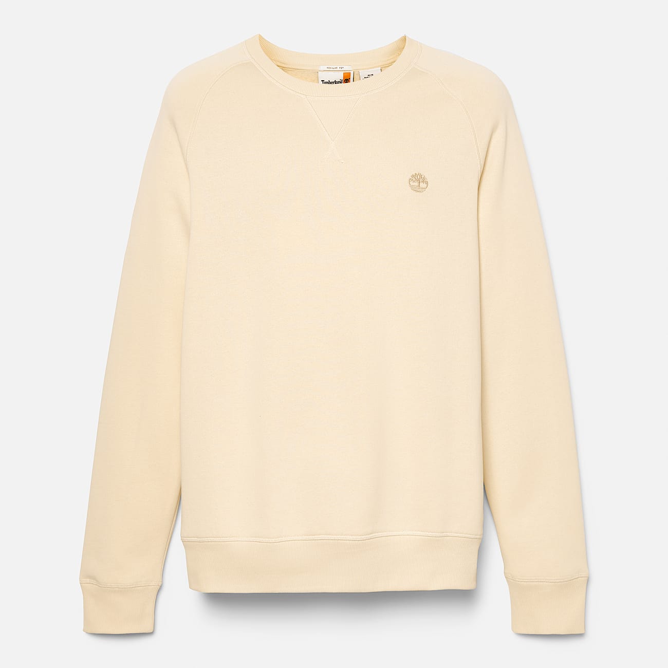 Exeter River Brushed-back Crew Sweatshirt for Men in Beige