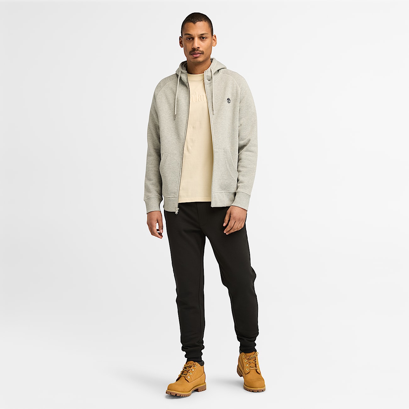 Exeter River Brushed Back Sweatpant for Men in Black - 2