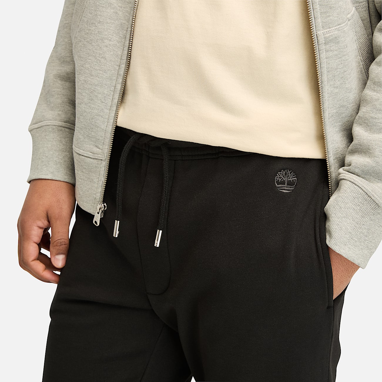 Exeter River Brushed Back Sweatpant for Men in Black - 3