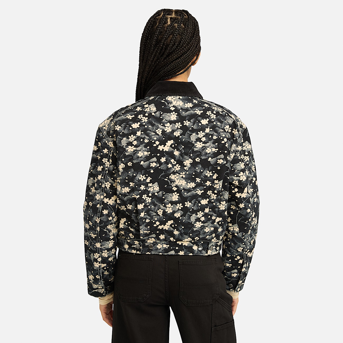 Jeans stampa con cinta cravatta