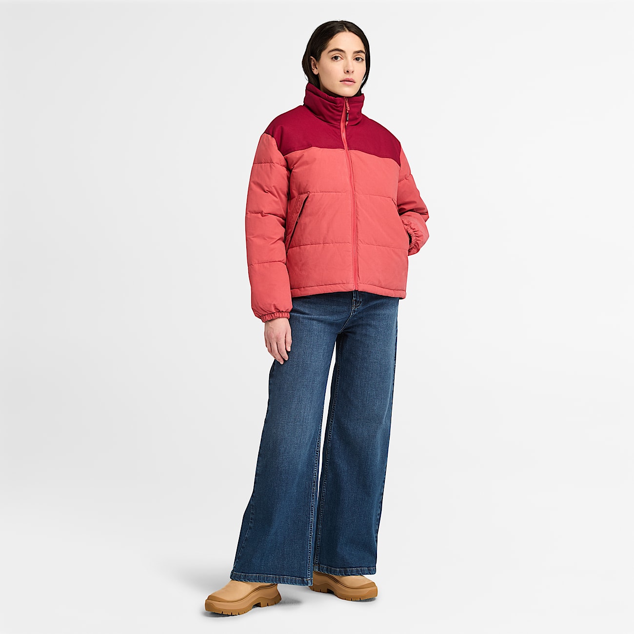 Welch Mountain Synthetic Insulated Puffer Jacket for Women in Dark Pink - 3