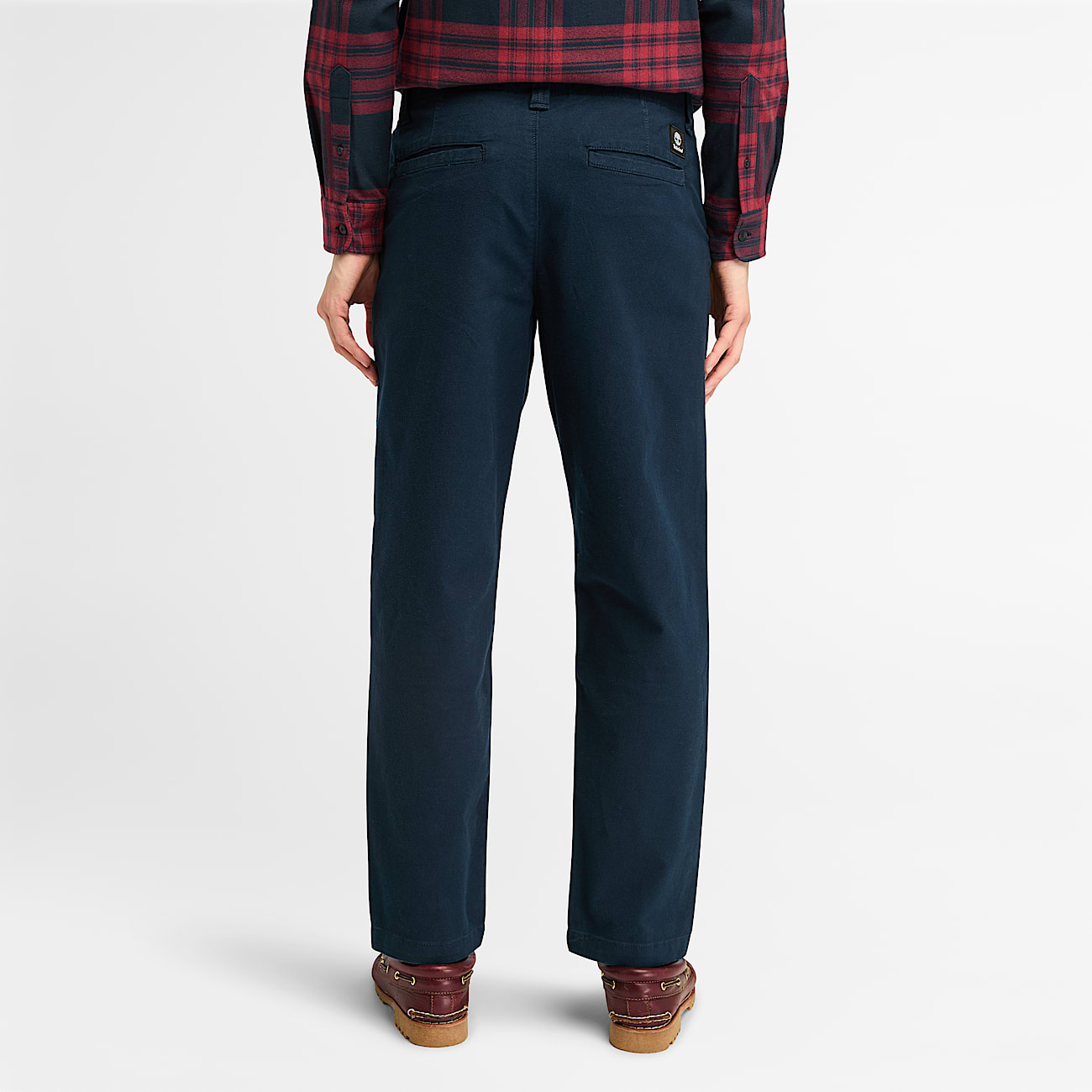 Claremont Brushed Twill Chino Trousers for Men in Dark Blue