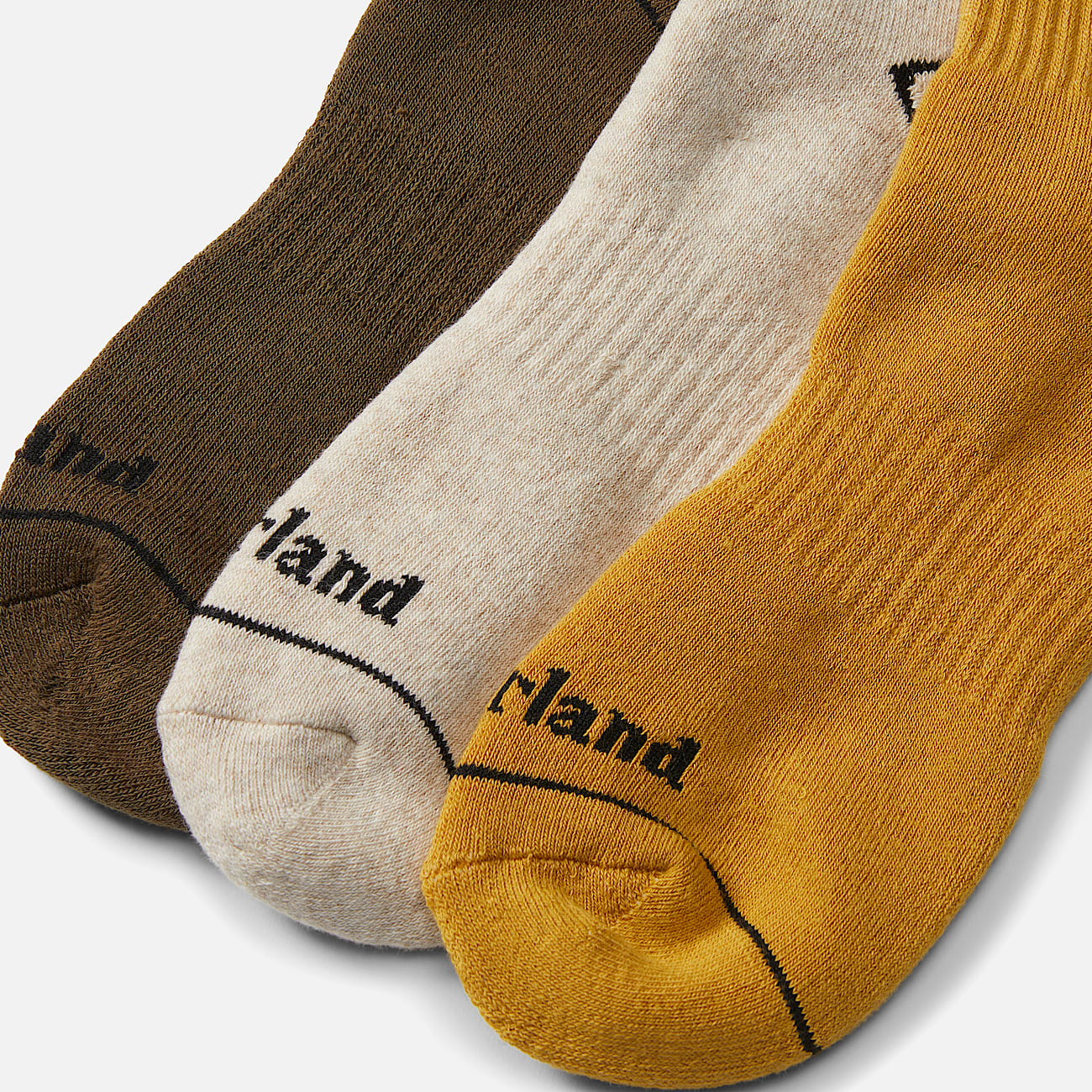 All Gender Bowden 3 Pair Pack Crew Socks in Yellow
