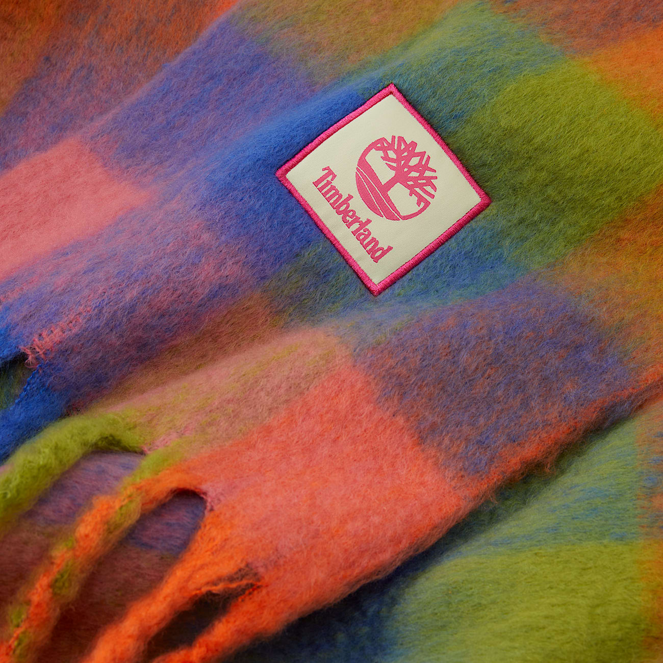 Sciarpa a Quadri in Tessuto Spazzolato da Donna in multicolore - 2
