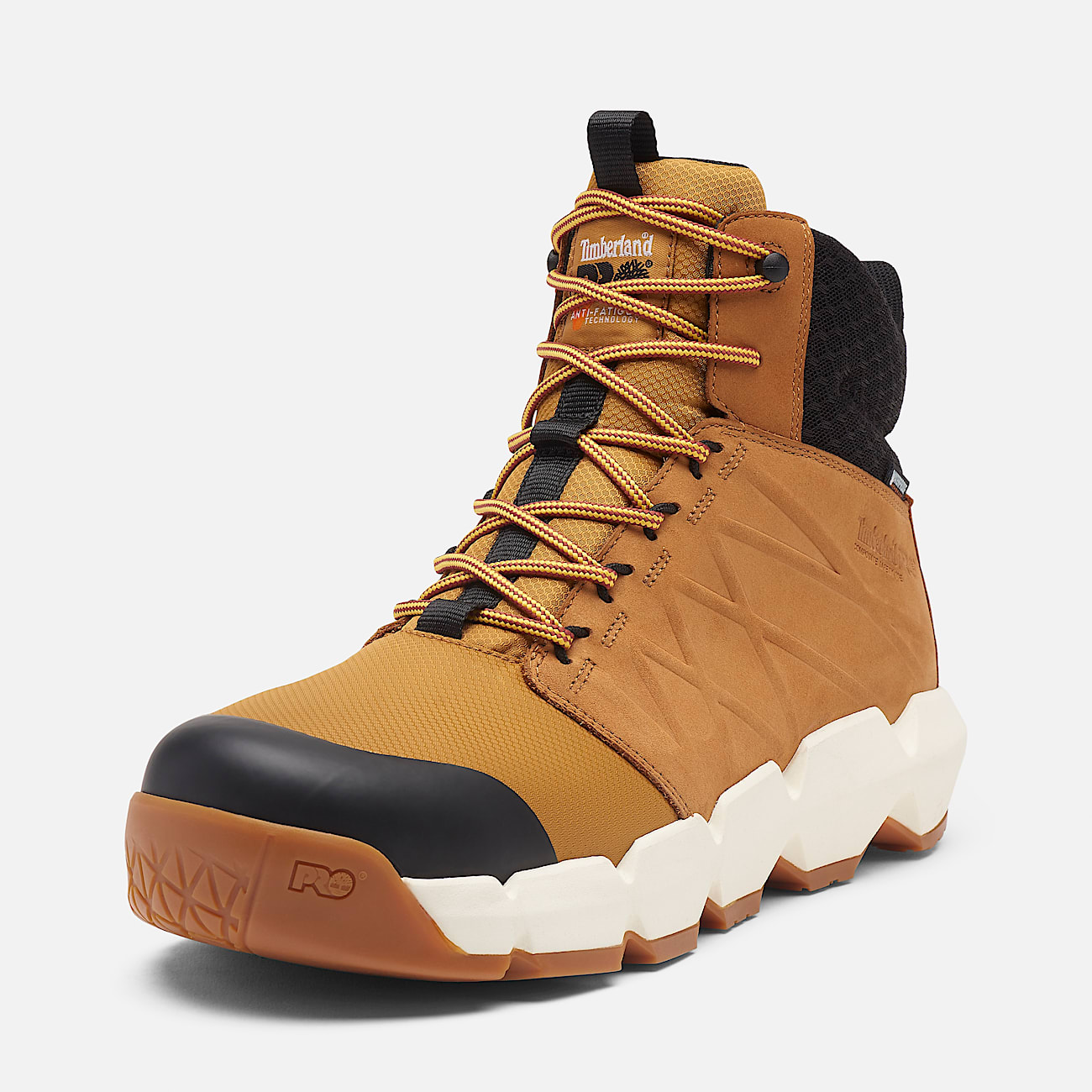 Wasserfester 6-Inch Morphix Arbeitsstiefel mit Zehenschutz aus Verbundwerkstoff für Herren in Dunkelgelb - 9