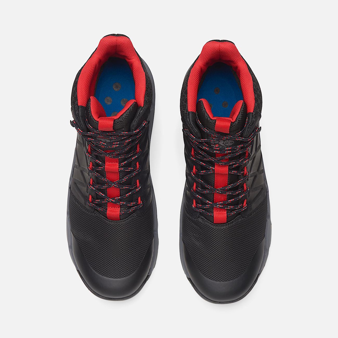 Wasserfester 6-Inch Morphix Arbeitsstiefel mit Zehenschutz aus Verbundwerkstoff für Herren in Schwarz/Rot