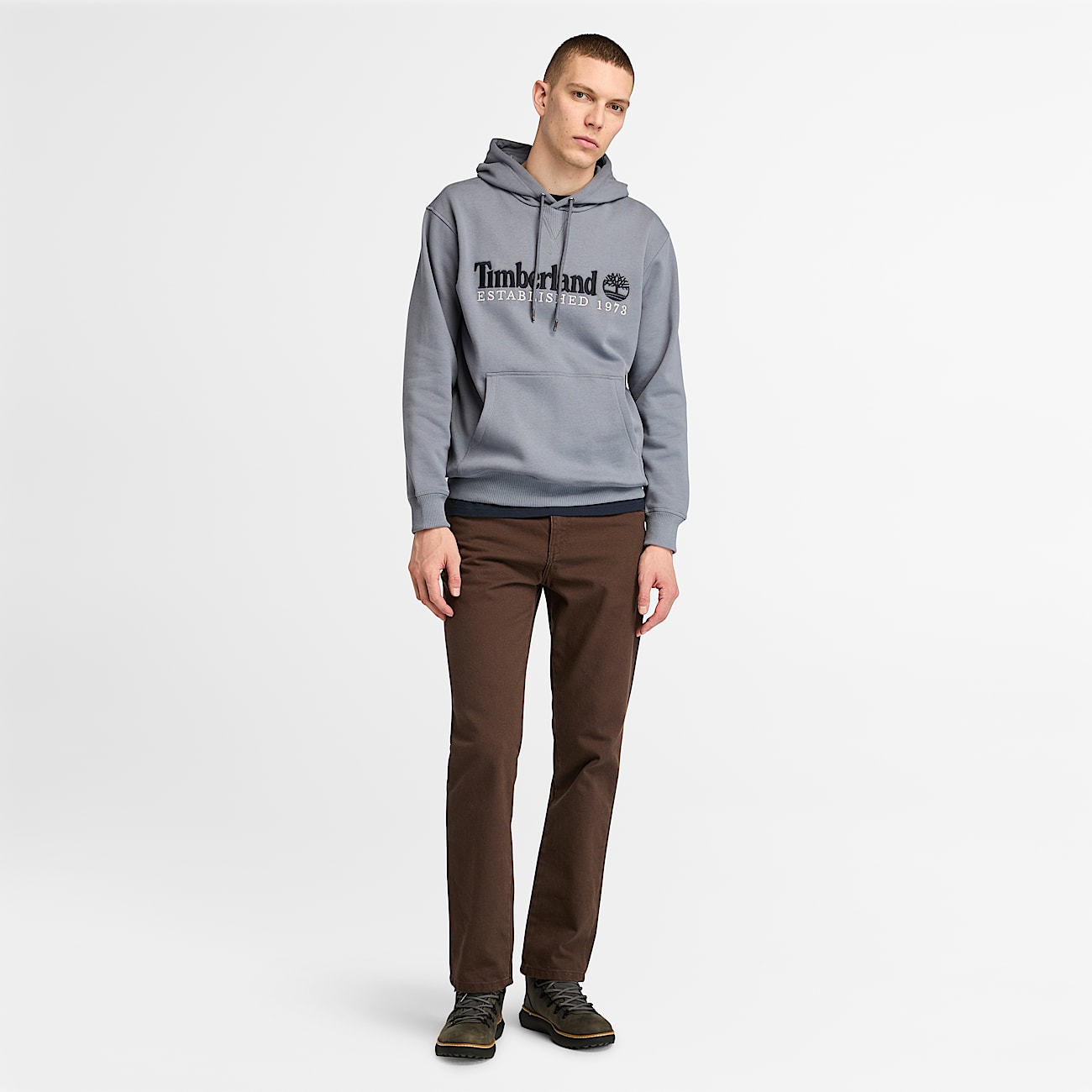 Established 1973 Hoodie für Herren in Grau