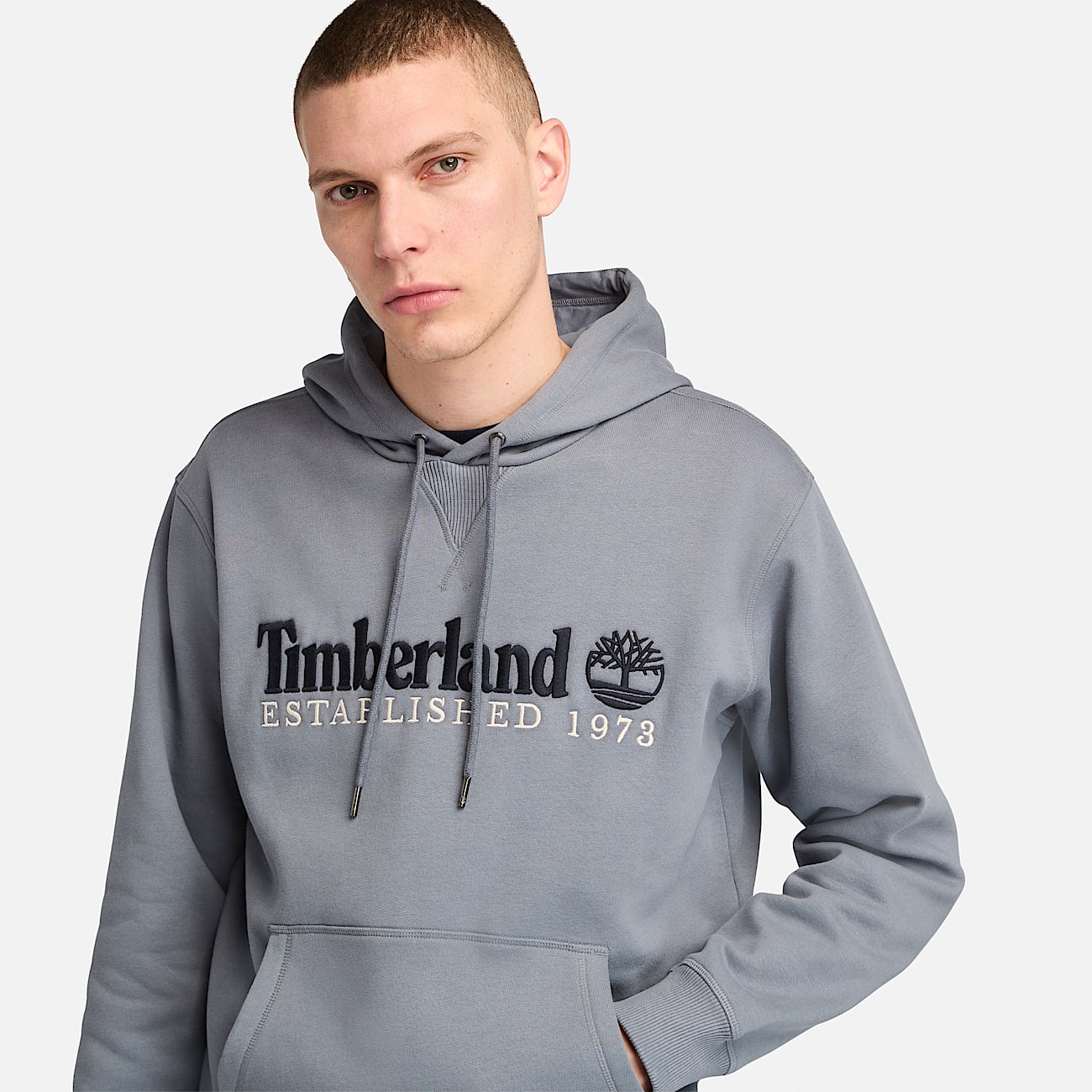 Established 1973 Hoodie für Herren in Grau