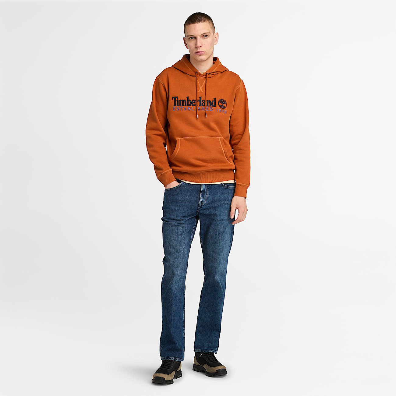 Established 1973 Hoodie für Herren in Orange - 2