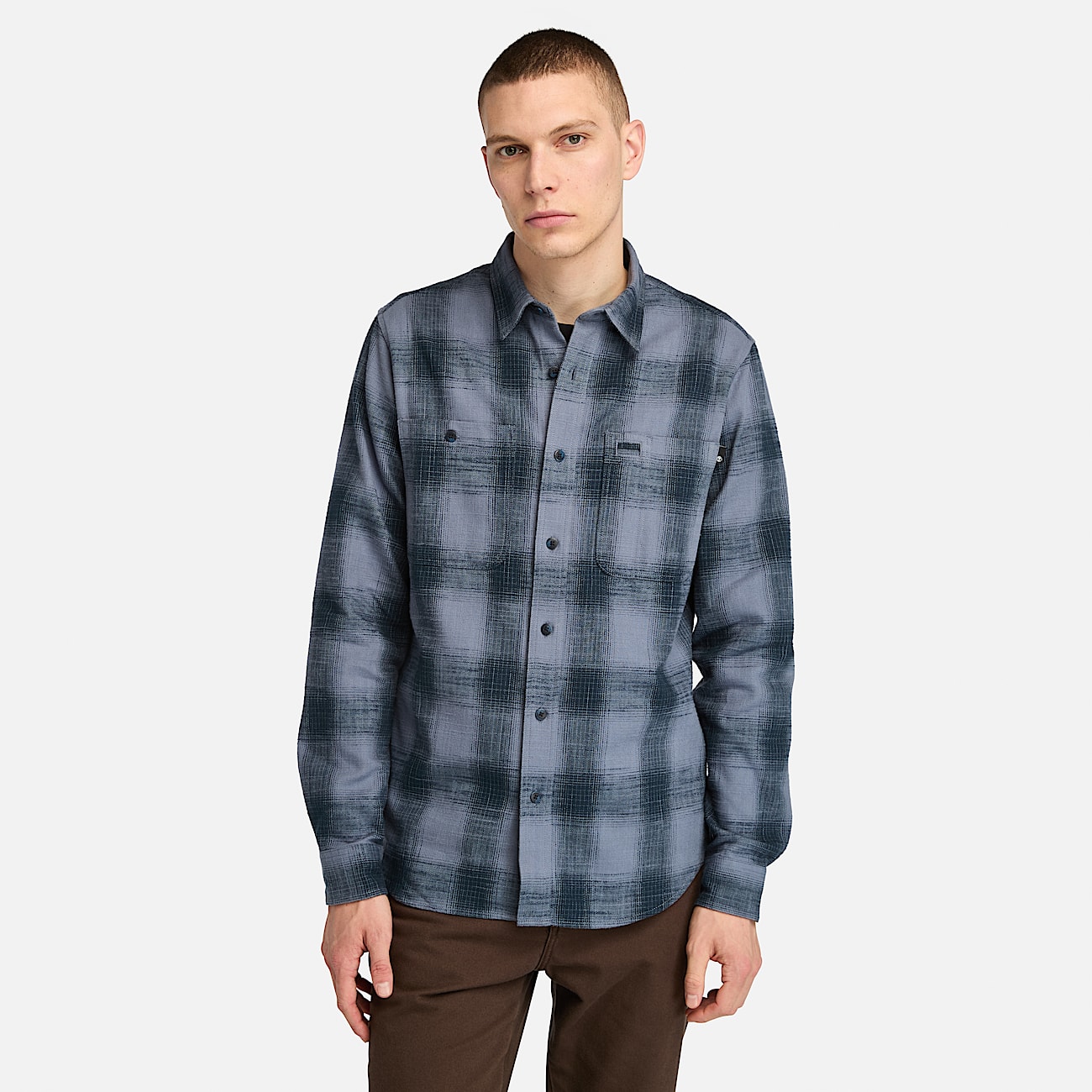 Windham Heavy Flannel Shirt for Men in Grey