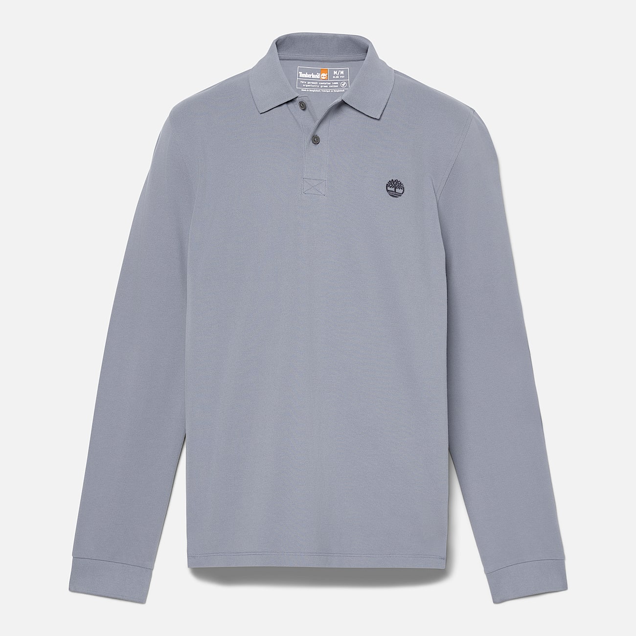 Millers River LS Pique Polo for Men in Grey