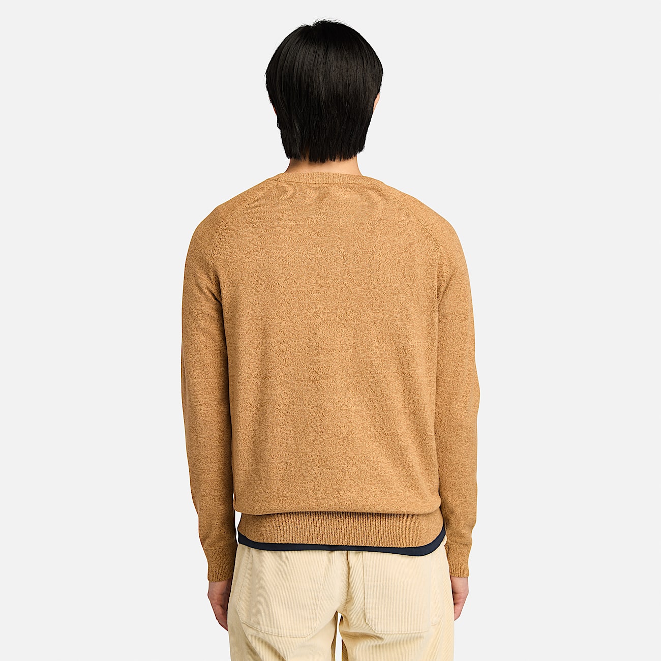 Williams River Cotton Raglan Jumper for Men in Light Yellow