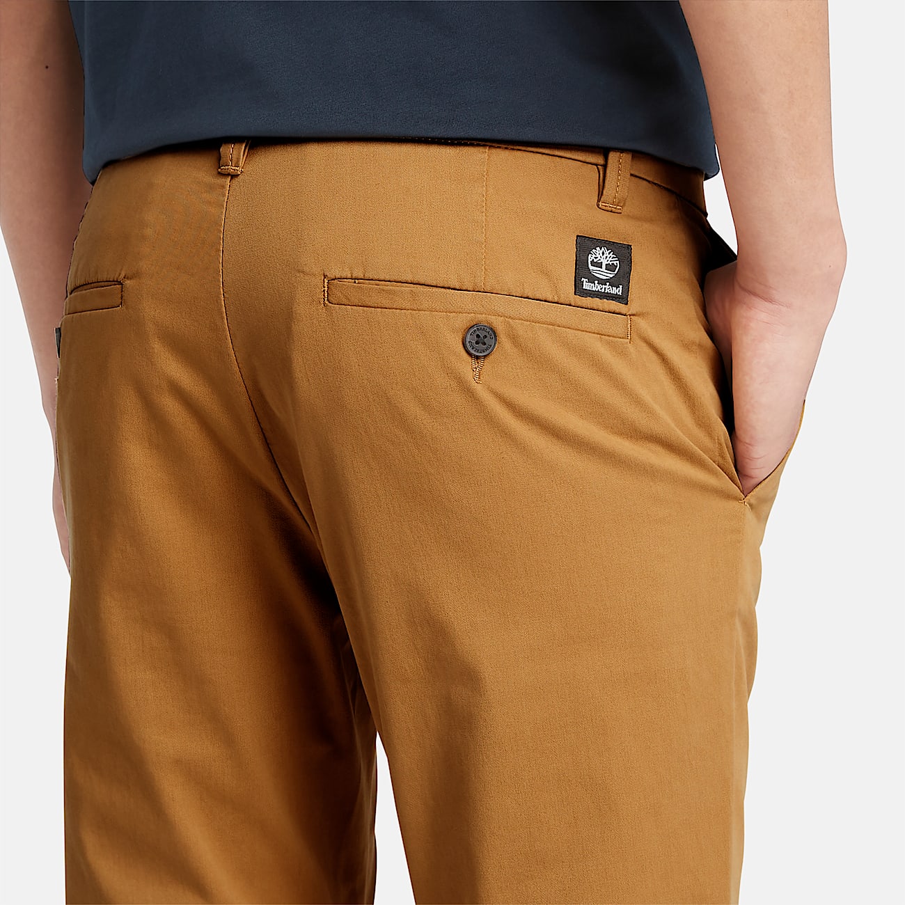 Chinohose aus Stretch-Twill für Herren in Dunkelgelb - 3