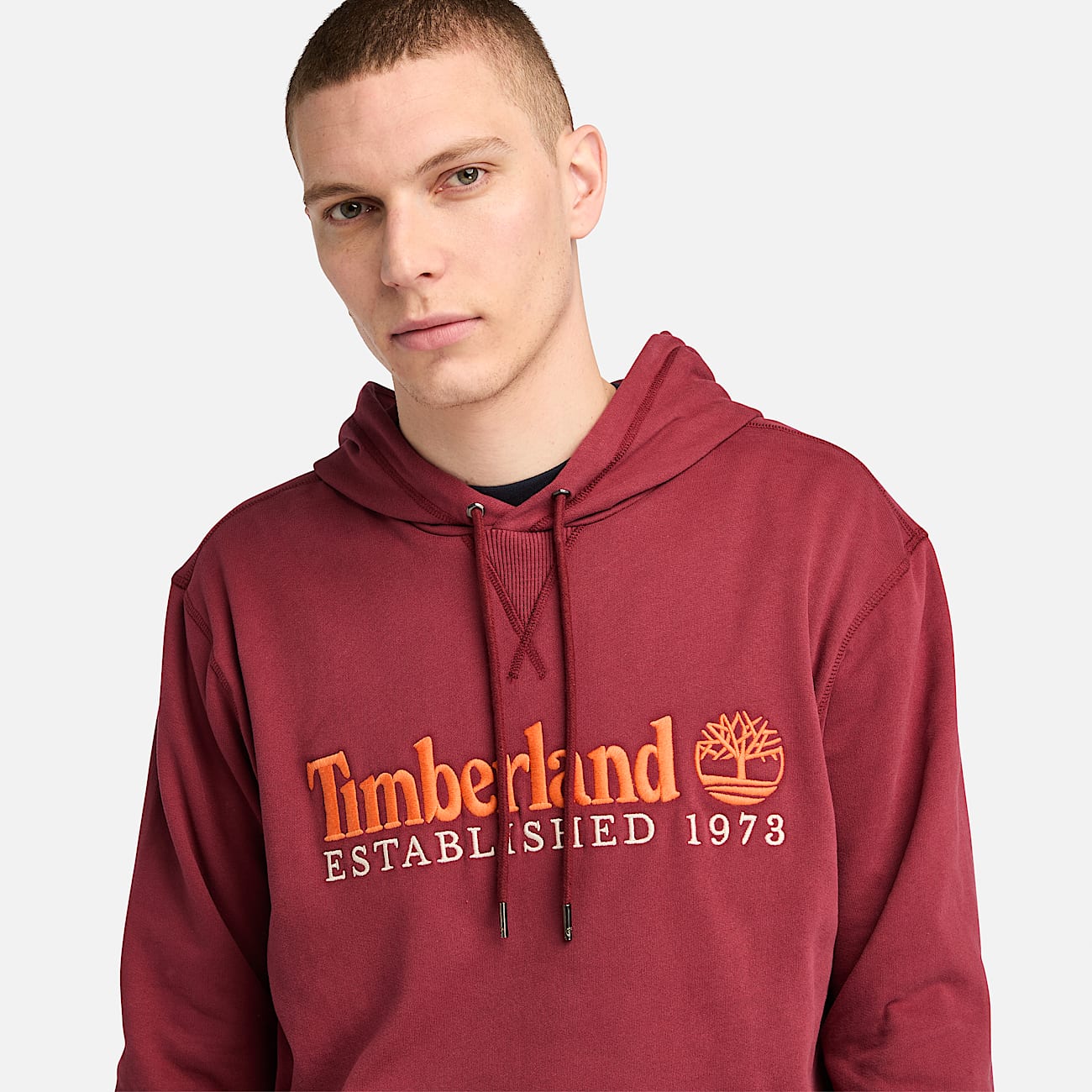 Sudadera con Capucha Established 1973 para Hombre en rojo - 3