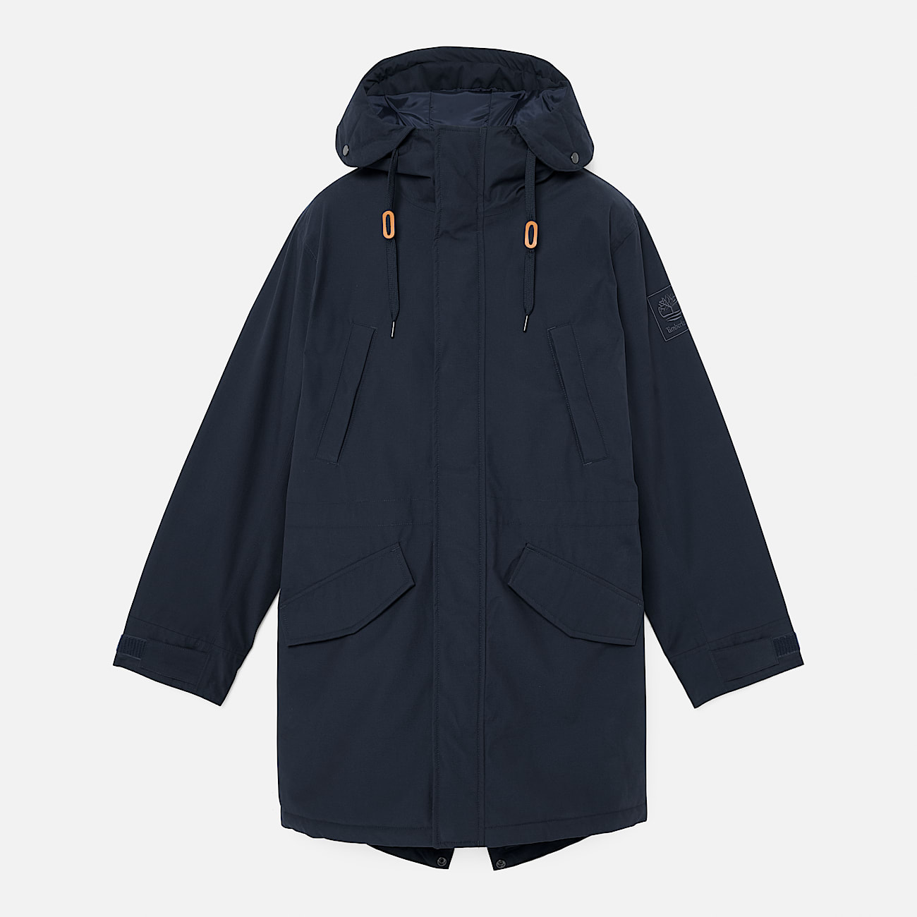 Water Resistant Fishtail Parka for Men in Dark Blue