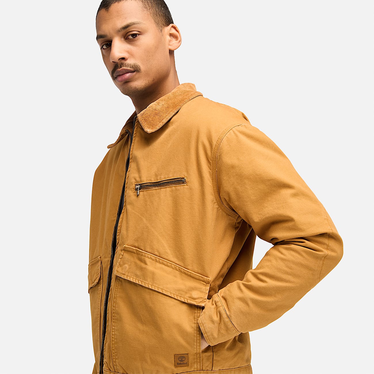 Strafford Washed Canvas Insulated Jacket for Men in Yellow