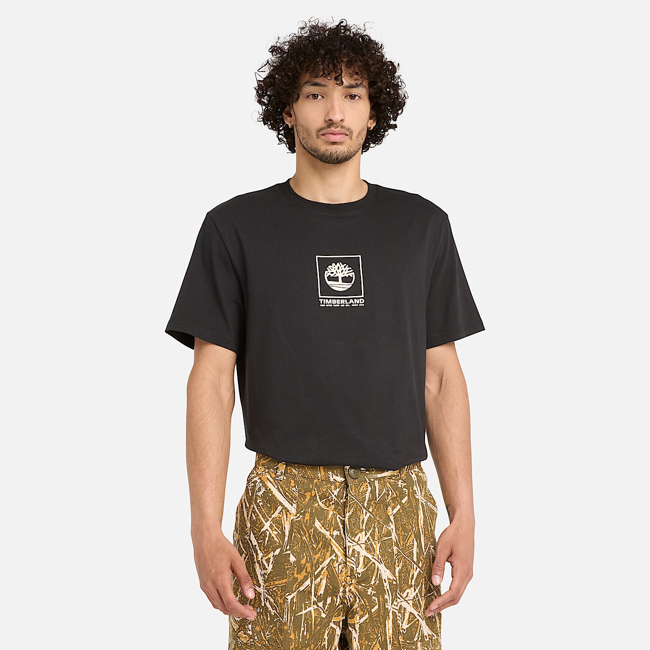 Camo Mix Panel Short Sleeve Tee
