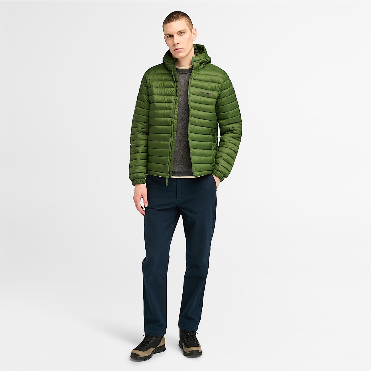 Giacca con Cappuccio Idrorepellente Resistente Axis Peak da Uomo in verde scuro - 2