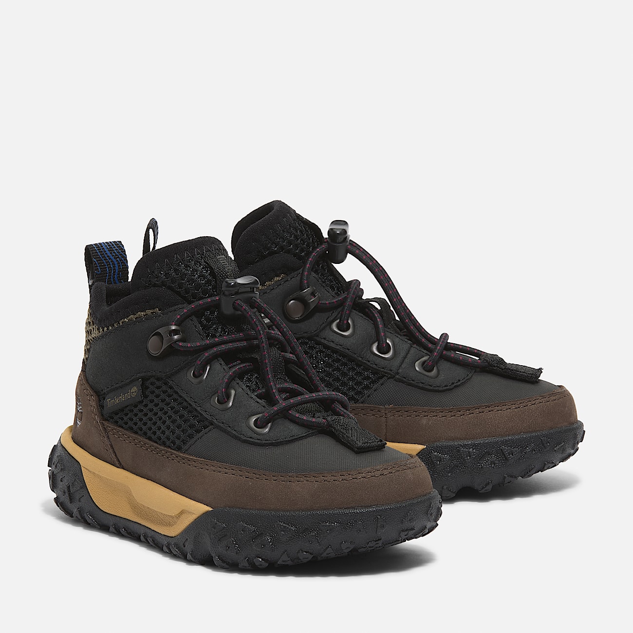 Scarpa Hiker Bassa con Cordino Elastico GreenStride™ Motion 6 da Bambino (dal 20 al 30) in colore nero e marrone - 4