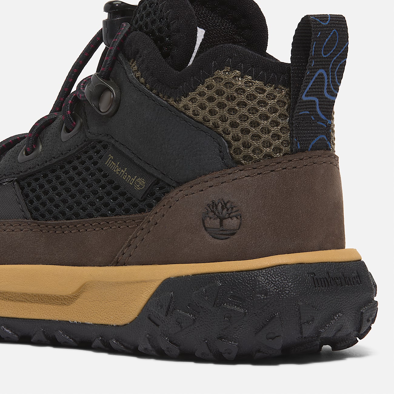 Scarpa Hiker Bassa con Cordino Elastico GreenStride™ Motion 6 da Bambino (dal 20 al 30) in colore nero e marrone - 7