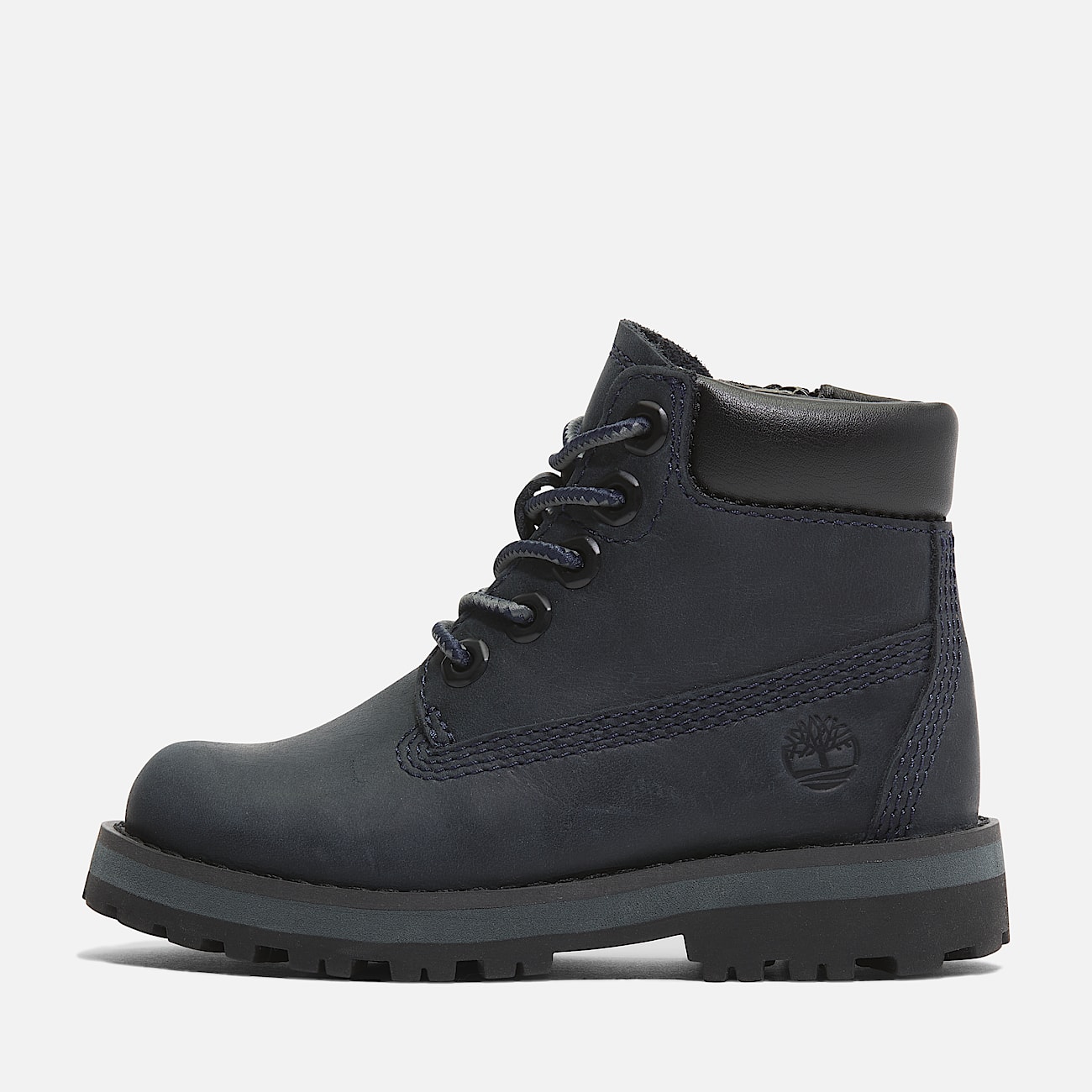 Courma Kid Lace-Up Boot for Toddler in Dark Blue