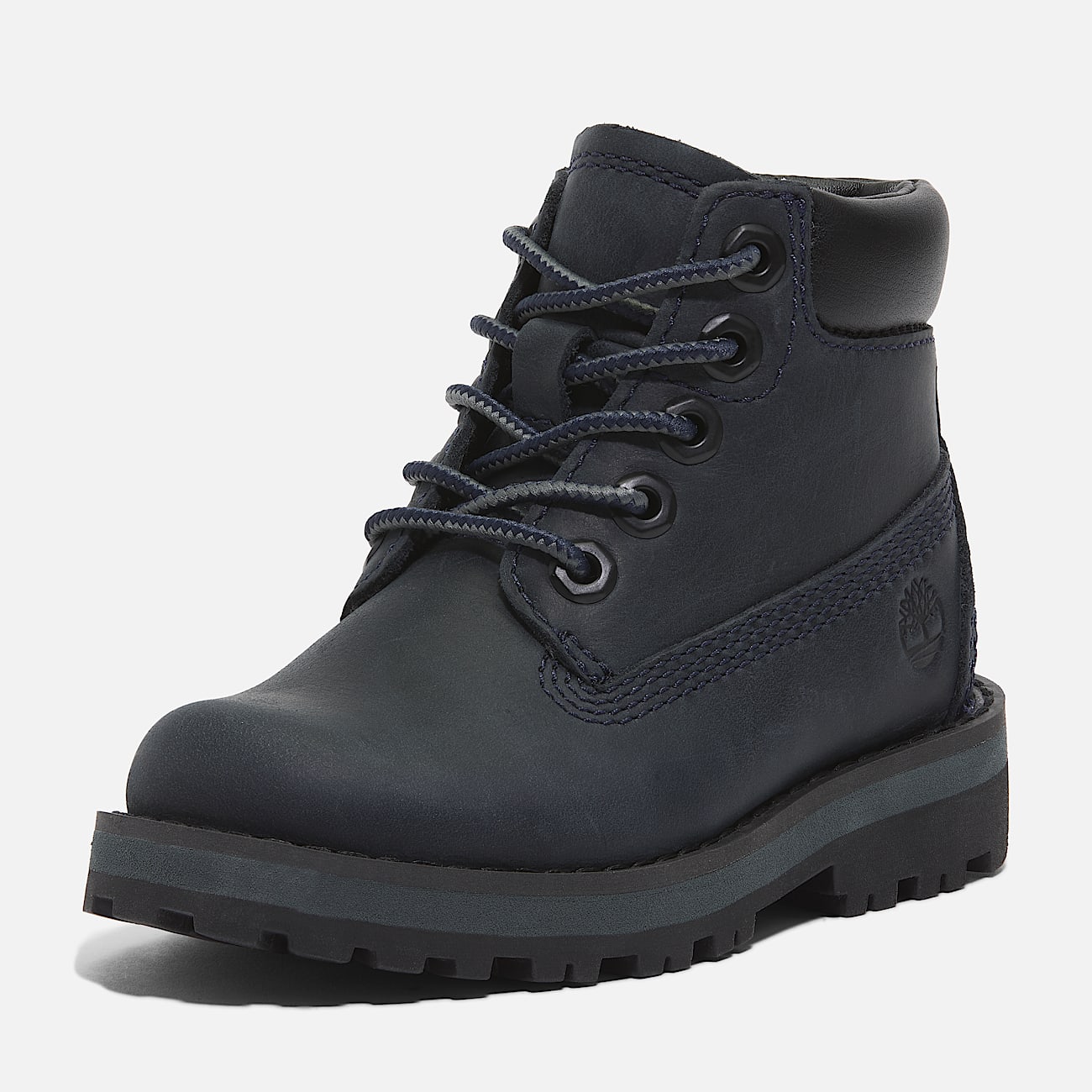 Courma Kid Lace-Up Boot for Toddler in Dark Blue