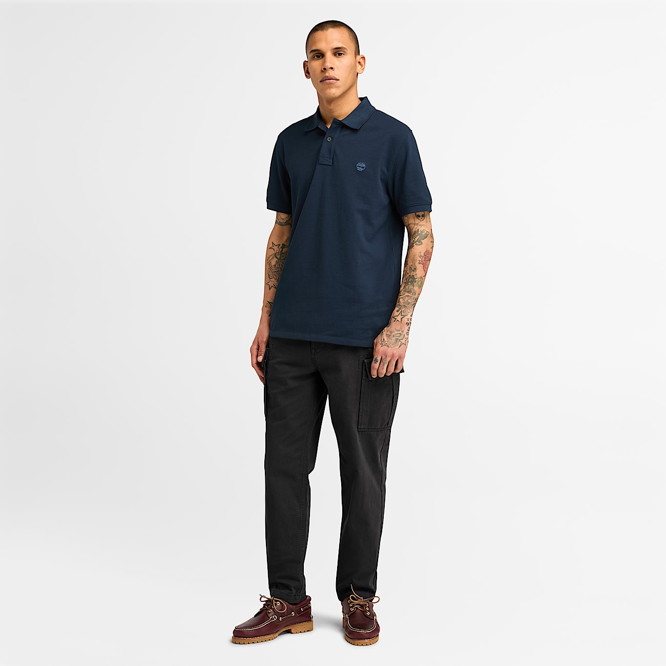 Pantaloni Cargo in Twill Brookline da Uomo in colore nero - 2