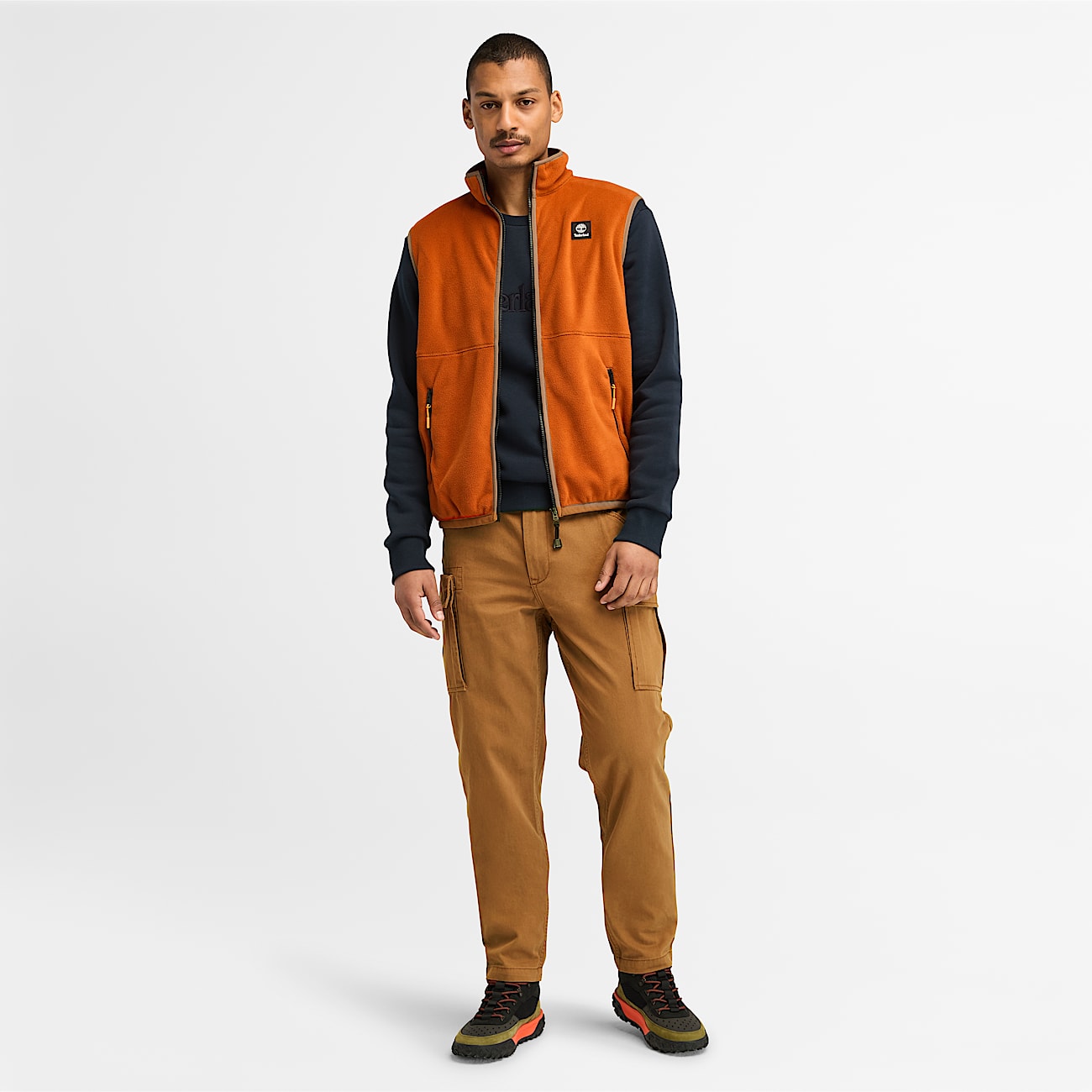 Brookline Twill Cargo Trousers for Men in Dark Yellow