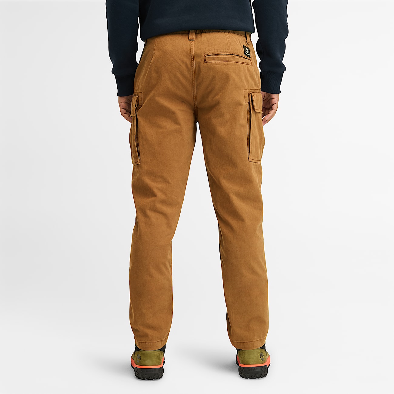 Brookline Twill Cargo Trousers for Men in Dark Yellow