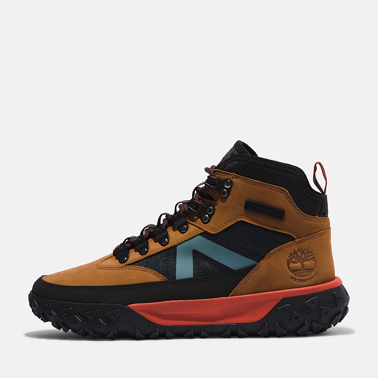 GreenStride™  Motion 6 Mid Lace-Up Waterproof Hiking Trainer for Men in Light Brown - 8
