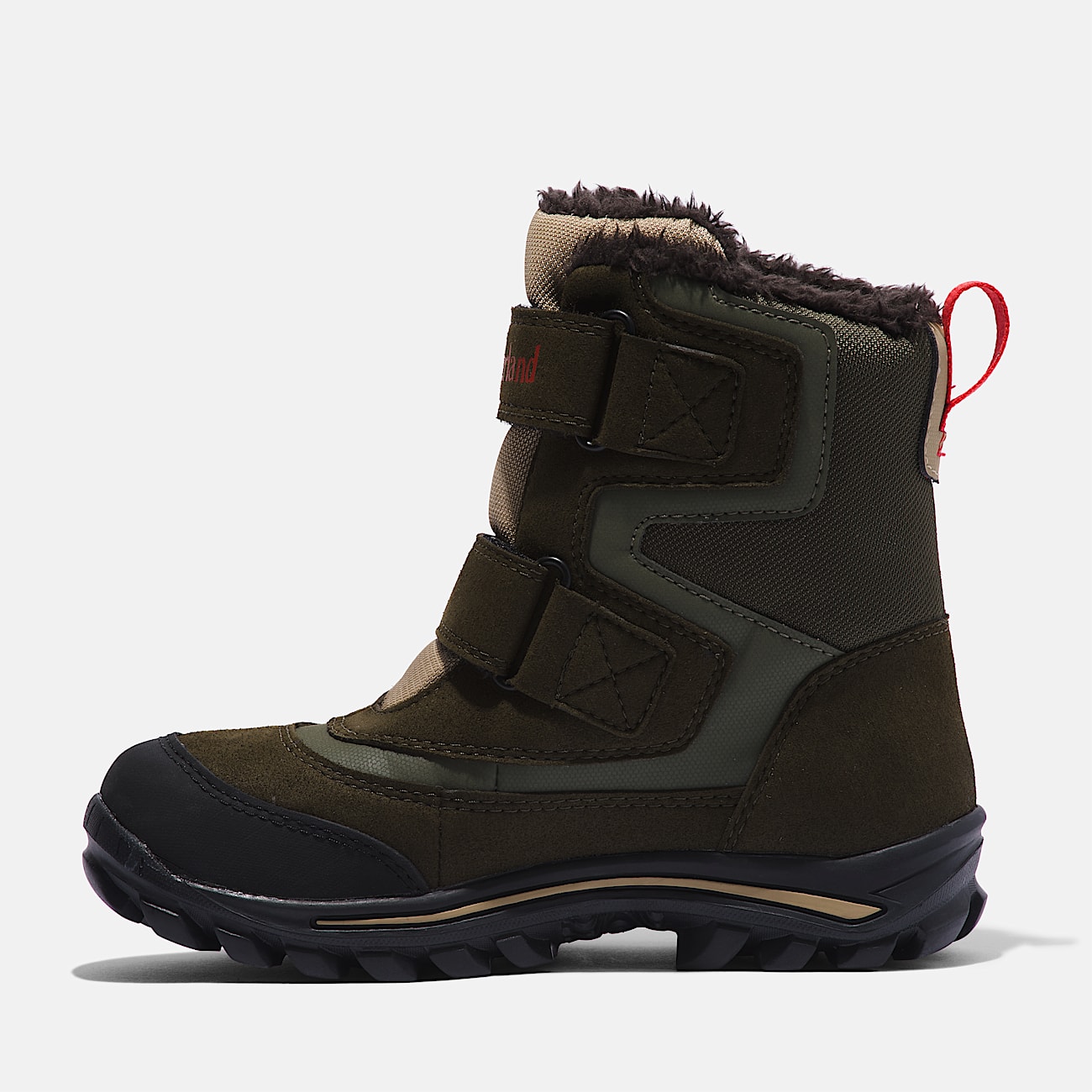 Chillberg Mid Hook & Loop Snow Boot with Gore-Tex® Bootie for Junior in Green