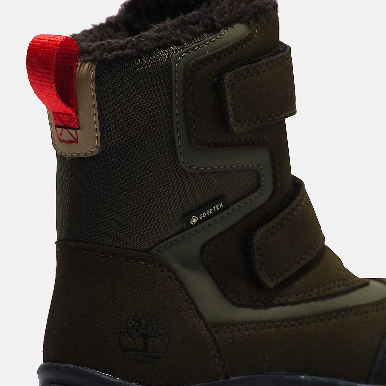 Chillberg Mid Hook & Loop Snow Boot with Gore-Tex® Bootie for Junior in Green